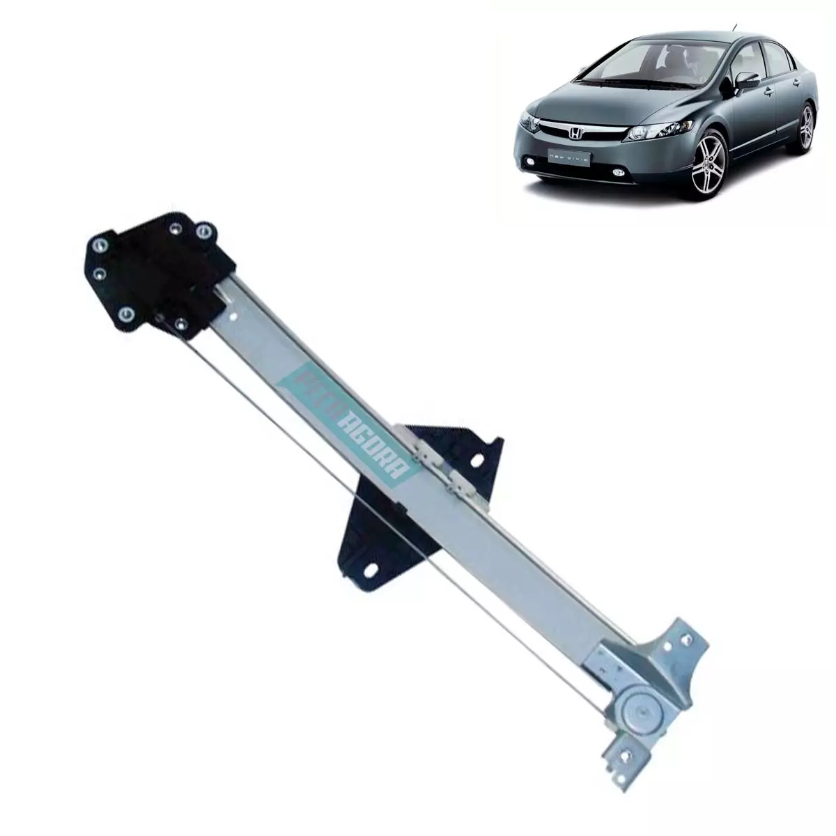 MAQUINA VIDRO ELETRICA TRASEIRA ESQ SEM MOTOR CIVIC JAN/2006 A 2011 (72750SNAA01
