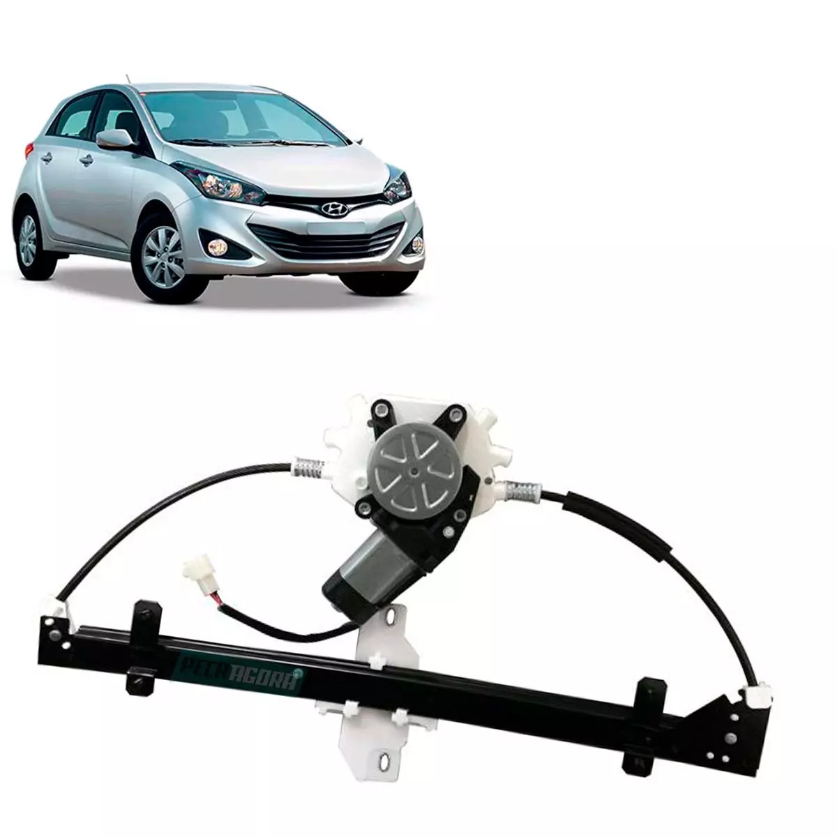 MAQUINA VIDRO ELETRICA 4 PORTAS TRASEIRA ESQ COM MOTOR MABUCHI HB20 2012 A 2019 