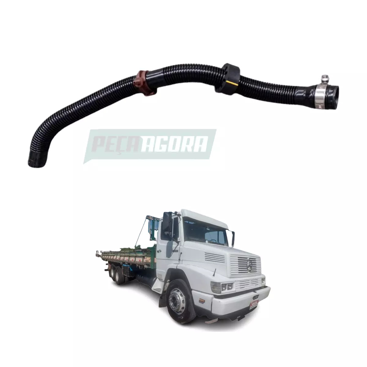 TUBO ASPIRACAO AR MOTOR MB 1418 1718 1719 1723 1725 1726 1729 2423 2425 2428 242