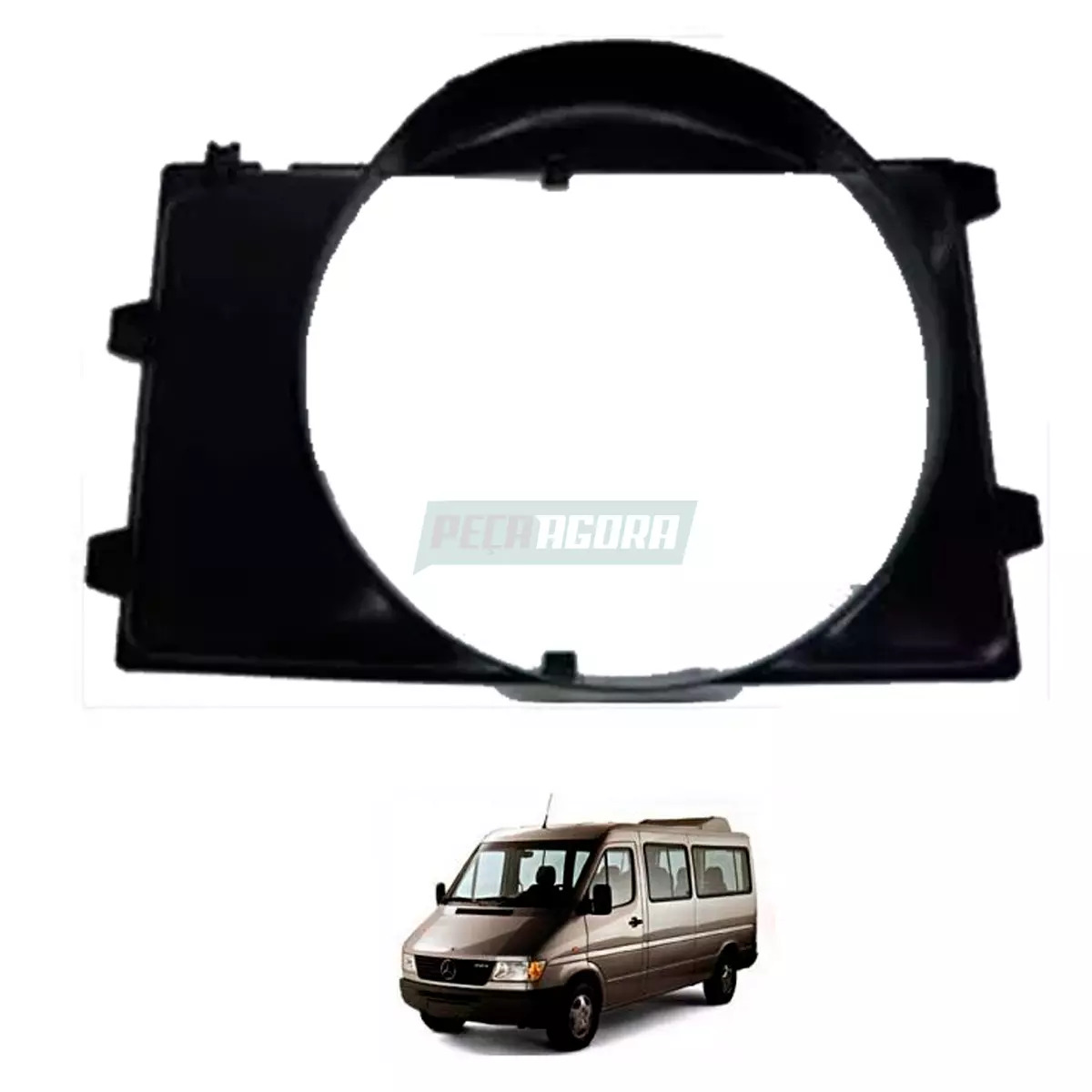 DEFLETOR RADIADOR  MERCEDES BENZ MB SPRINTER 310D 312D 412D (6905057555)