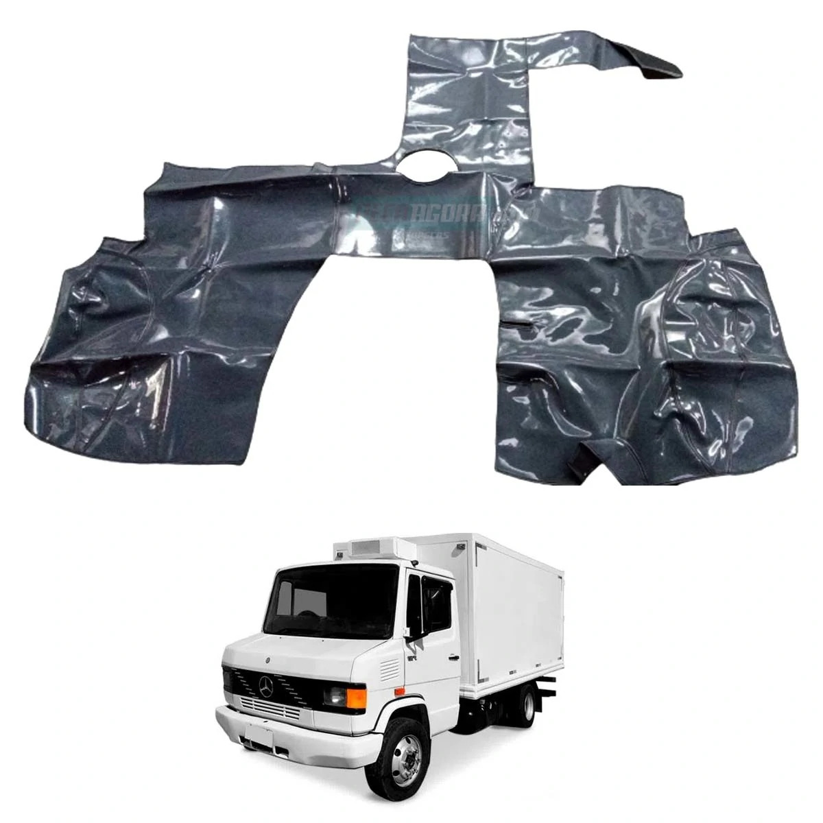 TAPETE VINIL MB 710 2008 ATE 2012 PRETO PLUS MERCEDES BENZ (463249-PUES842P)