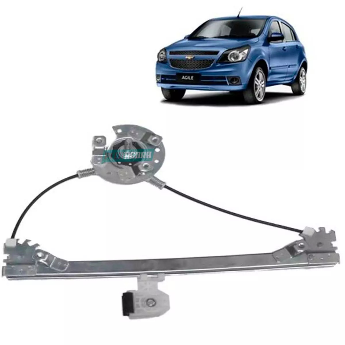 MAQUINA VIDRO MANUAL ESQ TRASEIRA GM AGILE 09 A 14 4 PORTAS (94700282-R3319E)
