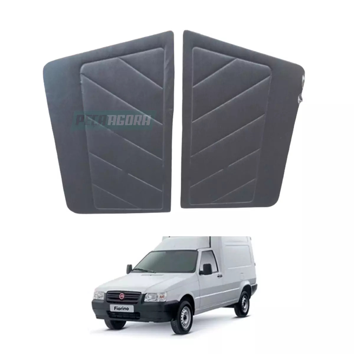 PAR FORRO PORTA DIANTEIRA FIAT FIORINO ***PRODUTO COM PEQUENO DETALHE DE AVARIA*