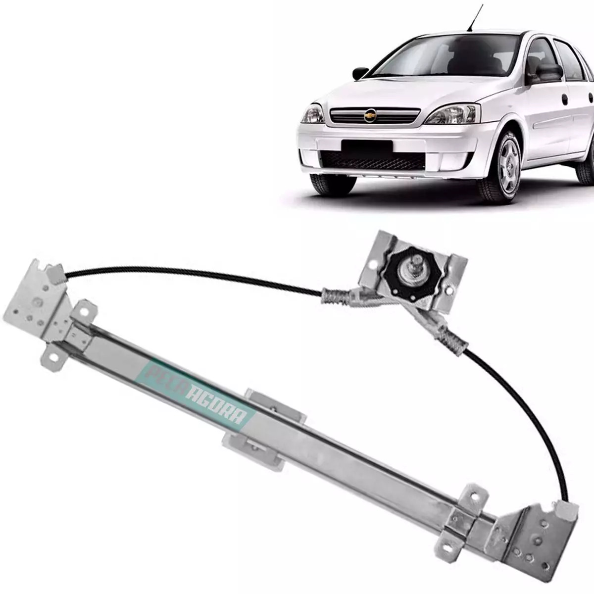 MAQUINA VIDRO MANUAL ESQ TRASEIRA CORSA 02 A 12 4 PORTAS (9114705-R3389E)