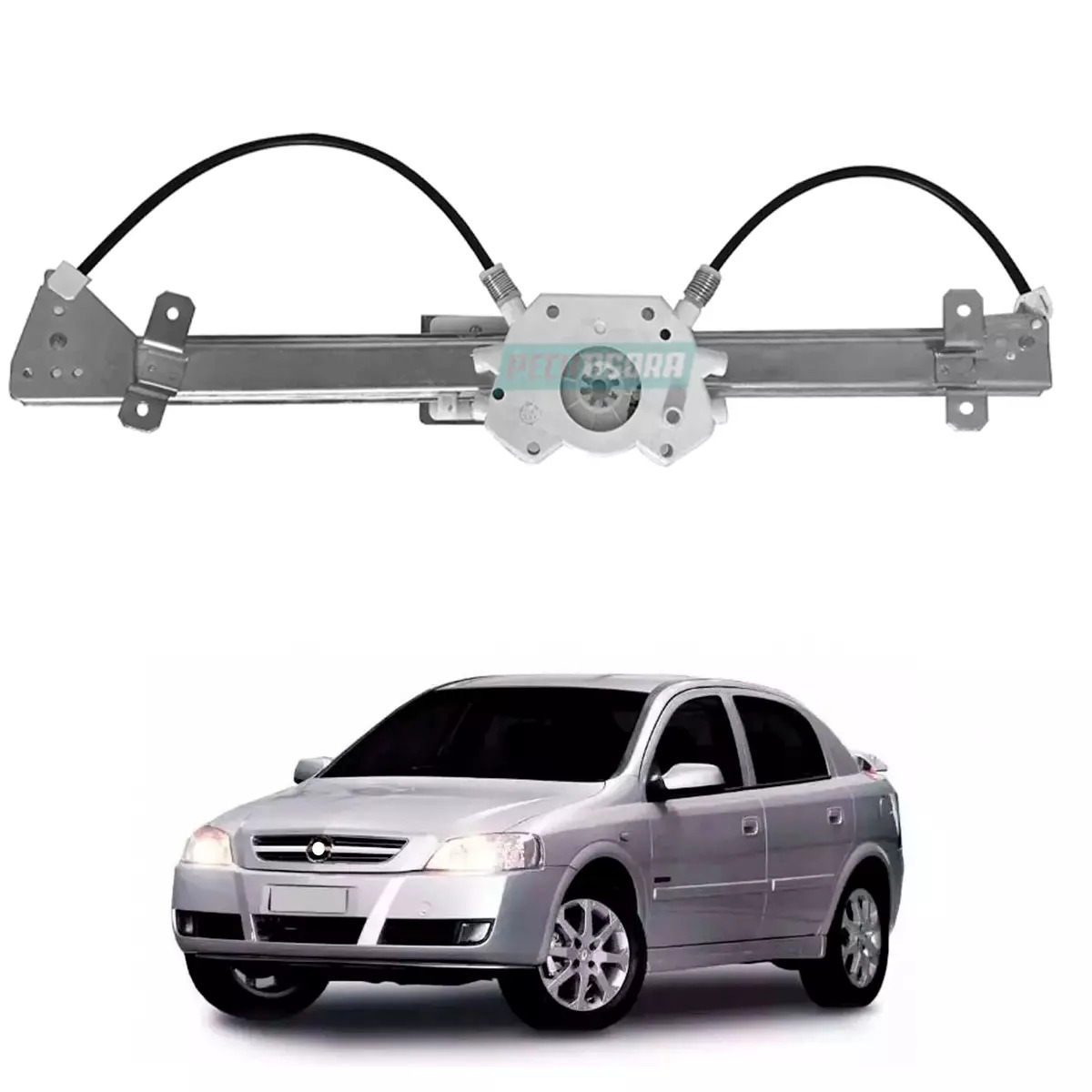 MAQUINA VIDRO ELETRICA TRASEIRA ESQ SEM MOTOR ASTRA HATCH SEDAN (93255065-R3390E