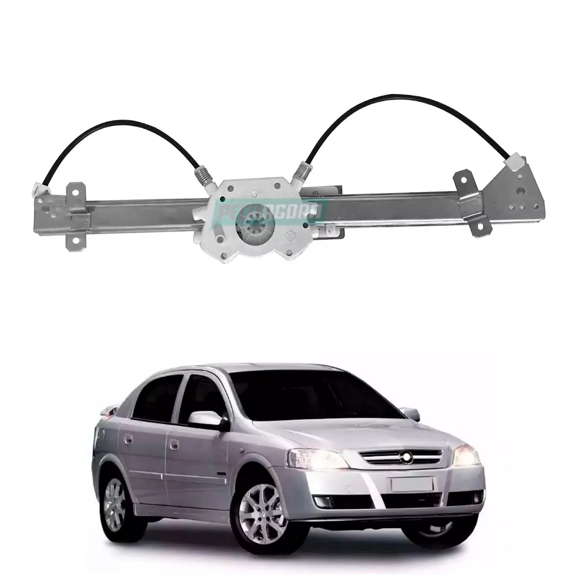 MAQUINA VIDRO ELETRICA TRASEIRA DIR SEM MOTOR ASTRA HATCH SEDAN (93255066-R3390D