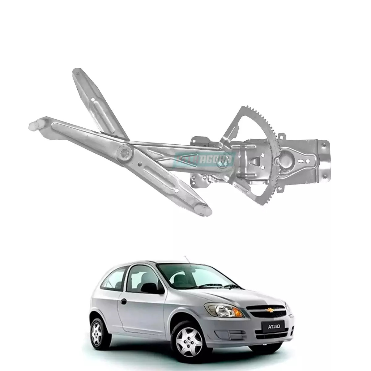 MAQUINA VIDRO ELETRICA DIR SEM MOTOR CELTA 2000 A 2006 2 PORTAS  (93361654-R3325