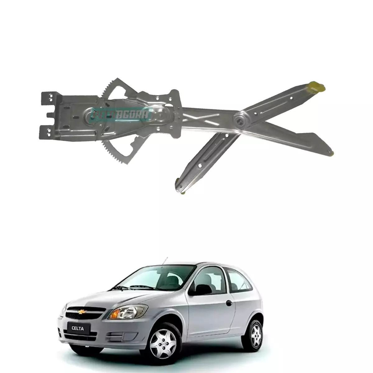 MAQUINA VIDRO ELETRICA ESQ SEM MOTOR CELTA 2000 A 2006 BOSCH 10 DENTES (93361653