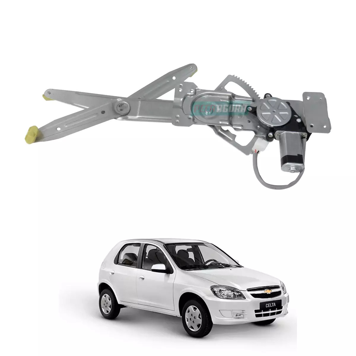 MAQUINA VIDRO ELETRICA DIANTEIRA DIR COM MOTOR CELTA 02 A 16 PRISMA 06 A 12 (933
