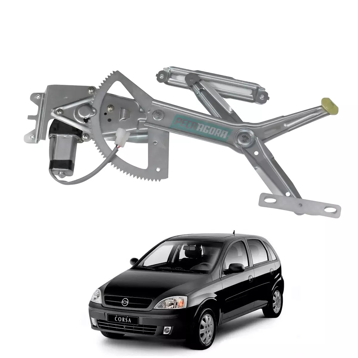 MAQUINA VIDRO ELETRICA DIANTEIRA ESQ COM MOTOR CORSA 02 A12 MONTANA 03 A 10 (932