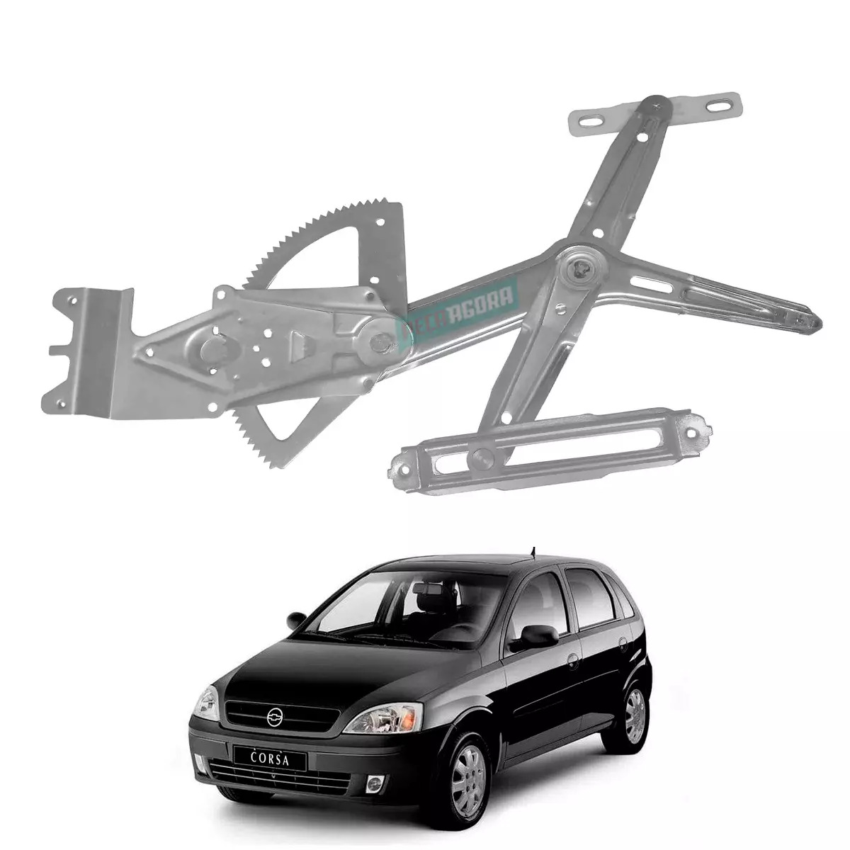 MAQUINA VIDRO ELETRICA DIANTEIRA ESQ SEM MOTOR CORSA 02 A12 MONTANA 03 A 10 (932