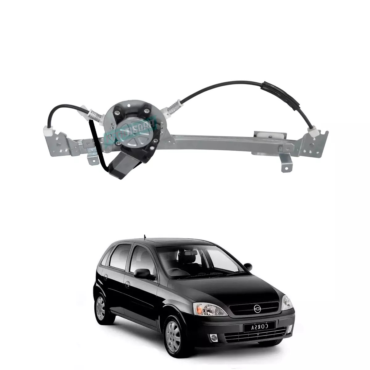MAQUINA VIDRO ELETRICA TRASEIRA DIR COM MOTOR CORSA 2002 A 2012 (93264214-R3328D