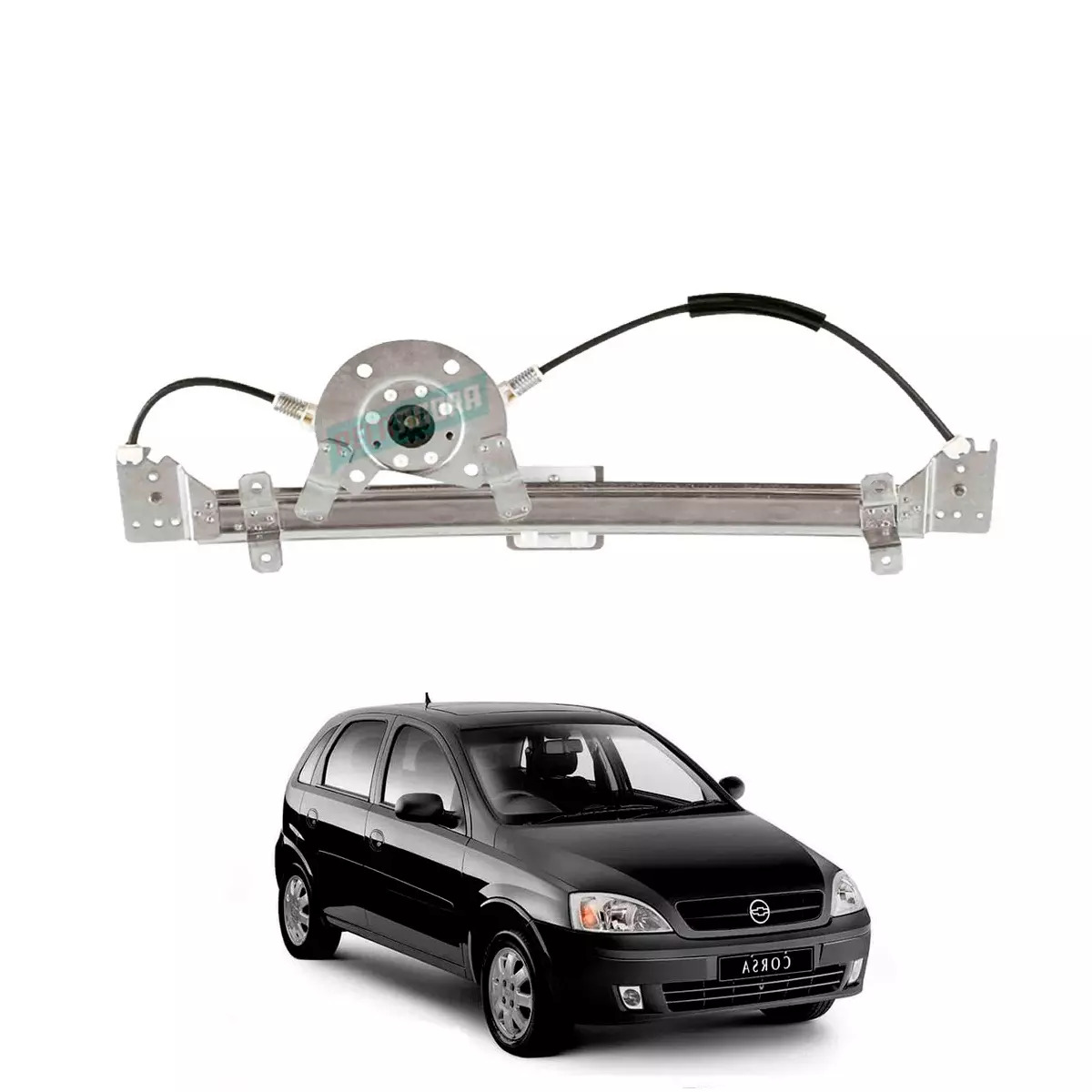 MAQUINA VIDRO ELETRICA TRASEIRA DIR SEM MOTOR CORSA 2002 A 2012 (93264214-R3328D