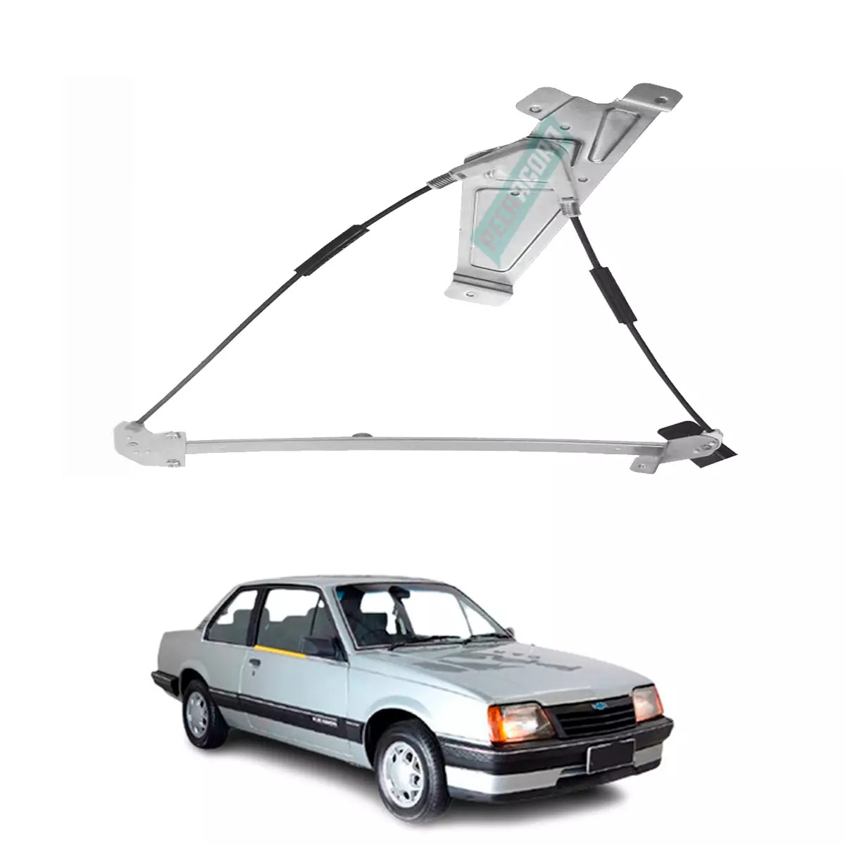 MAQUINA VIDRO ELETRICA DIR SEM MOTOR MONZA 83 A 96 2 PORTAS (94649144-R3331D-SM)