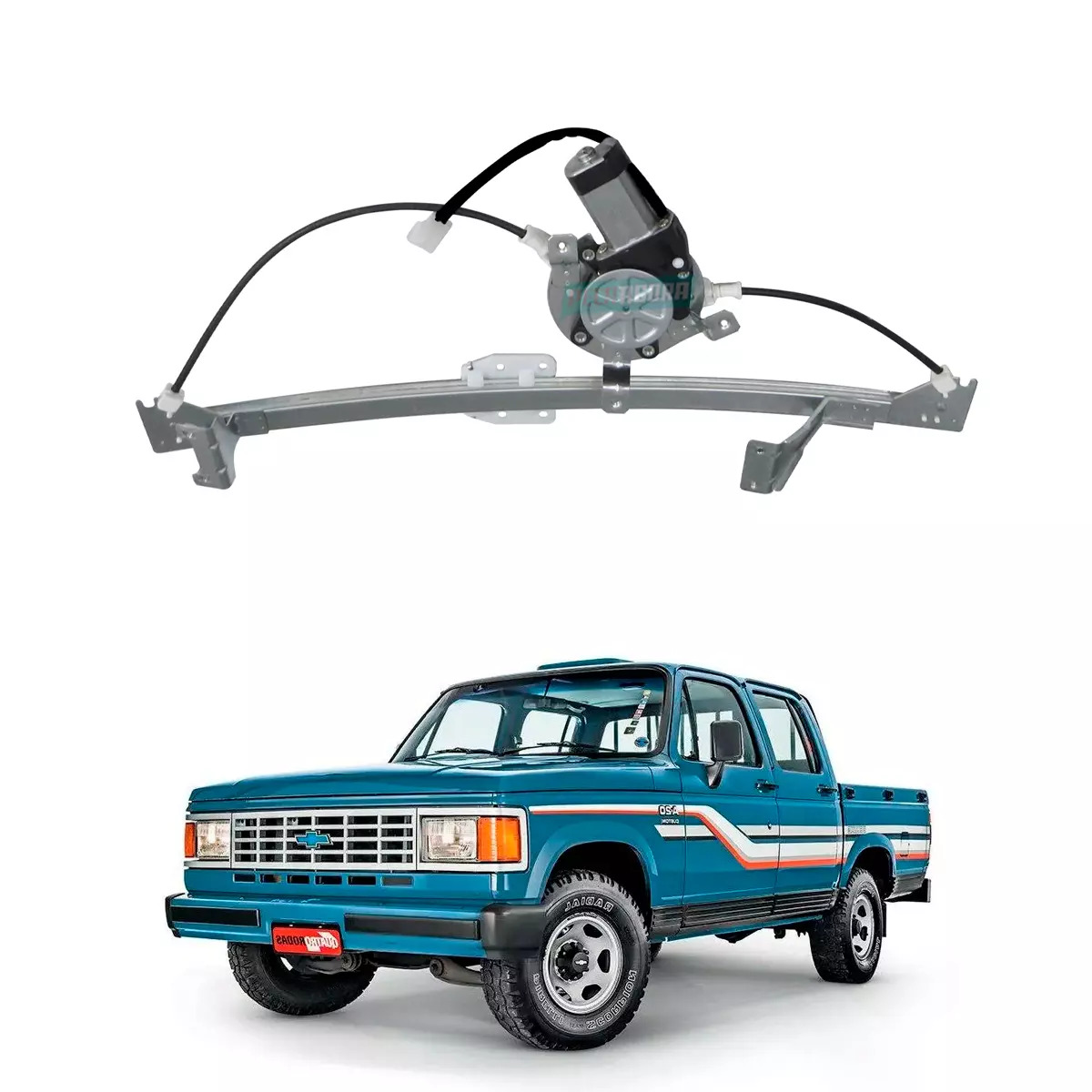 MAQUINA VIDRO ELETRICA TRASEIRA ESQ COM MOTOR A20 C20 D20 BONANZA VERANEIO (5225