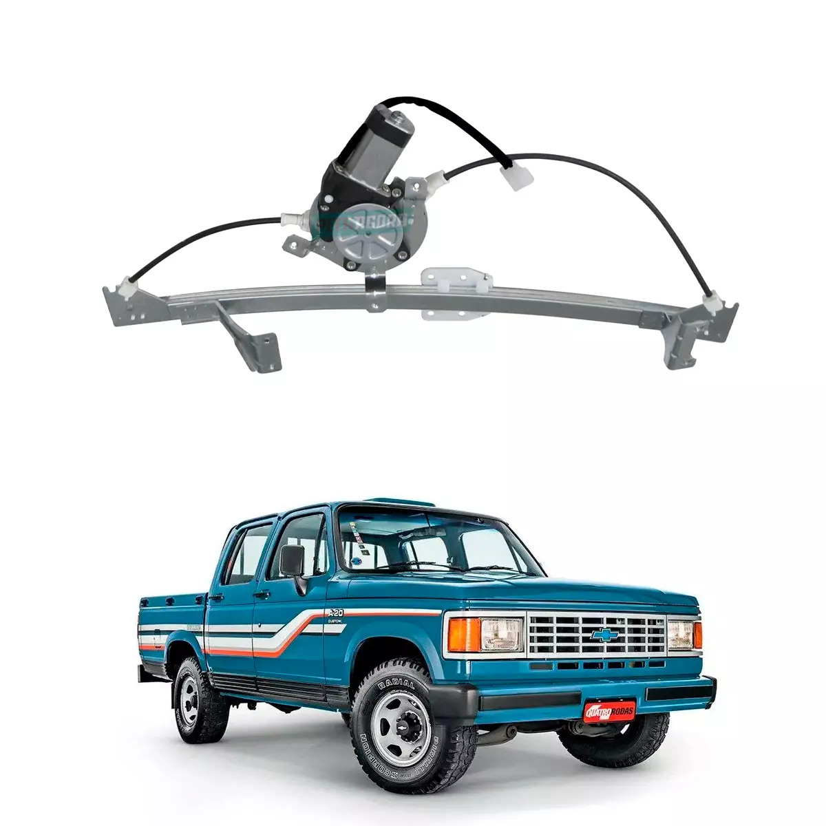 MAQUINA VIDRO ELETRICA TRASEIRA DIR COM MOTOR A20 C20 D20 BONANZA VERANEIO (5225