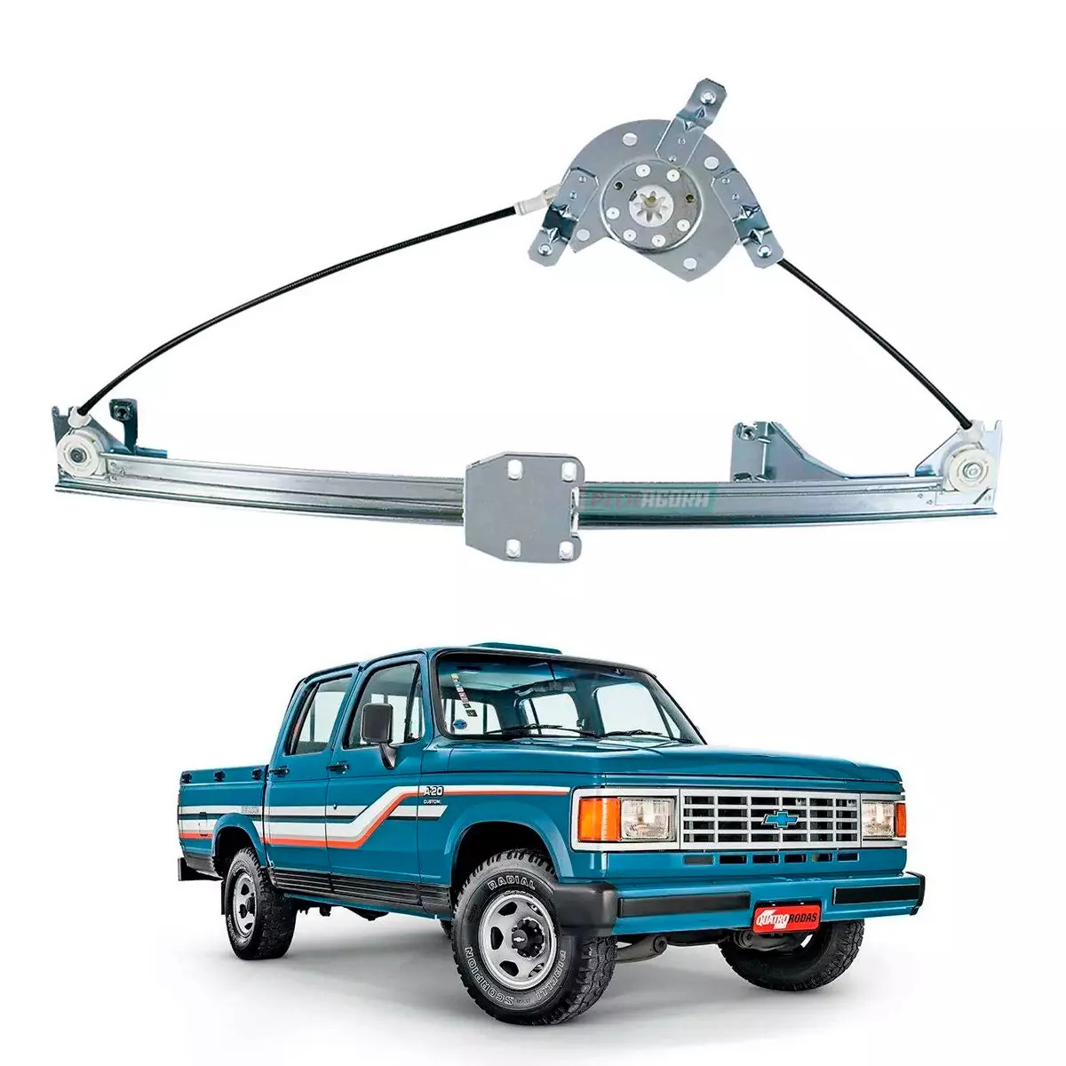 MAQUINA VIDRO ELETRICA TRASEIRA DIR SEM MOTOR A20 C20 D20 BONANZA VERANEIO (5225