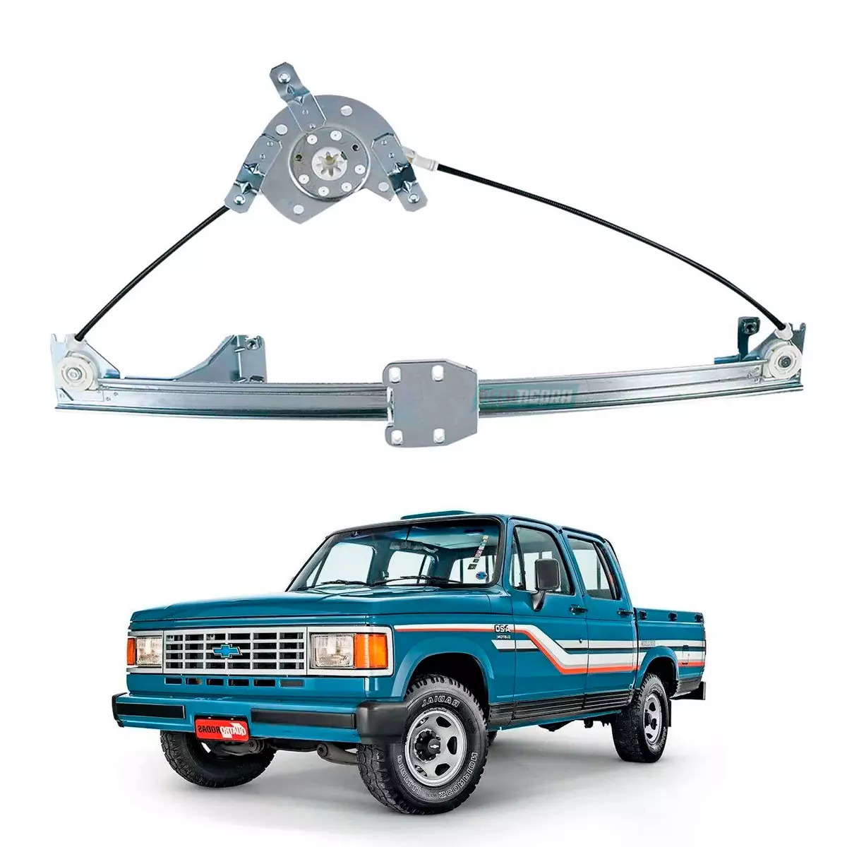 MAQUINA VIDRO ELETRICA TRASEIRA ESQ SEM MOTOR A20 C20 D20 BONANZA VERANEIO (5225