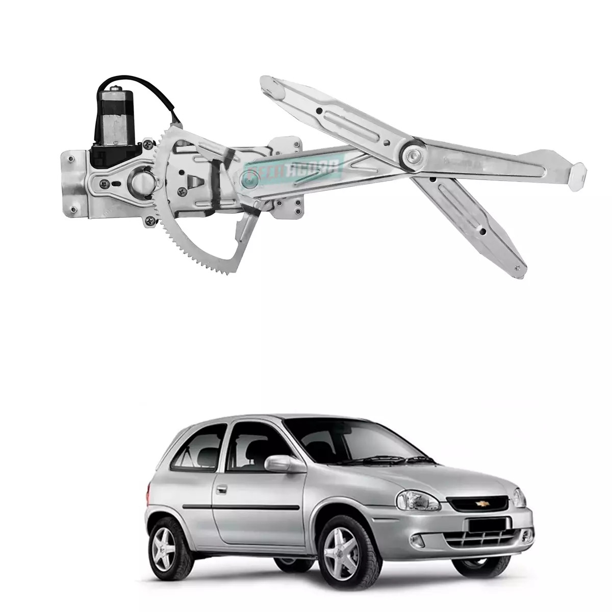 MAQUINA VIDRO ELETRICA DIR COM MOTOR CORSA 94 A 2001 PICK UP (93334692-R3340D)