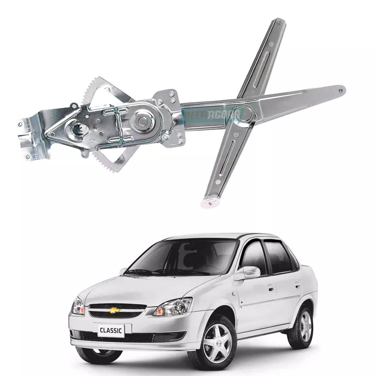 MAQUINA VIDRO ELETRICA DIANTEIRA ESQ COM MOTOR CORSA 95 A 01 CLASSIC 04 A 16 (93