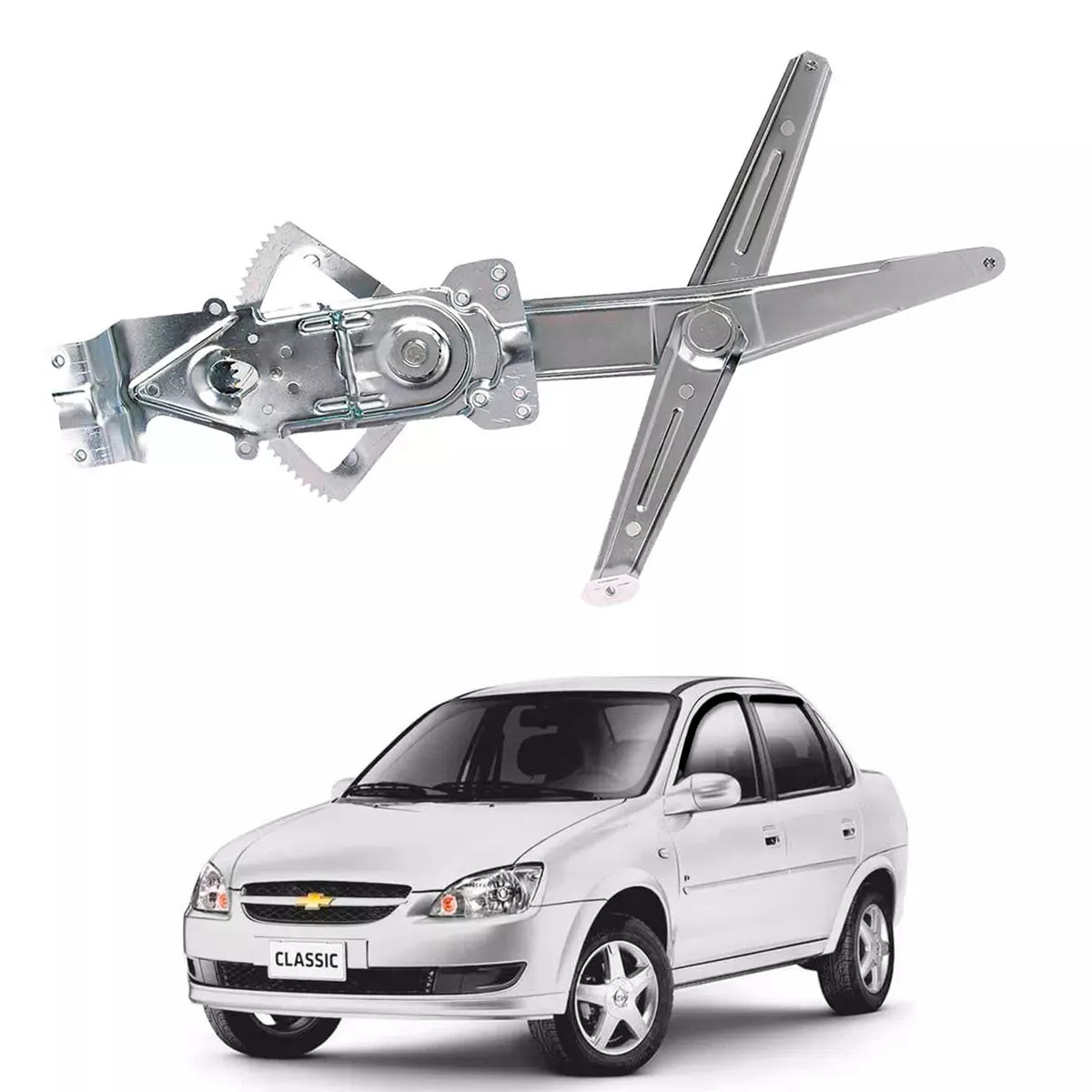 MAQUINA VIDRO ELETRICA DIANTEIRA ESQ SEM MOTOR CORSA 95 A 01 CLASSIC 04 A 16 (93