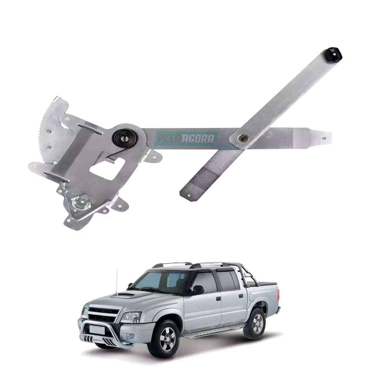 MAQUINA VIDRO ELETRICA DIANTEIRA ESQ SEM MOTOR BLAZER S10 95 A 11  (15705143-R33