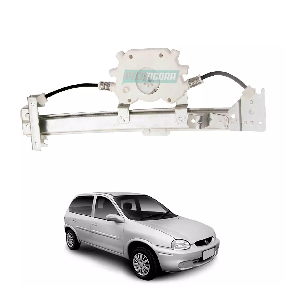 MAQUINA VIDRO ELETRICA TRASEIRA DIR SEM MOTOR CORSA 95 A 01 (93253442-R3349D-SM)