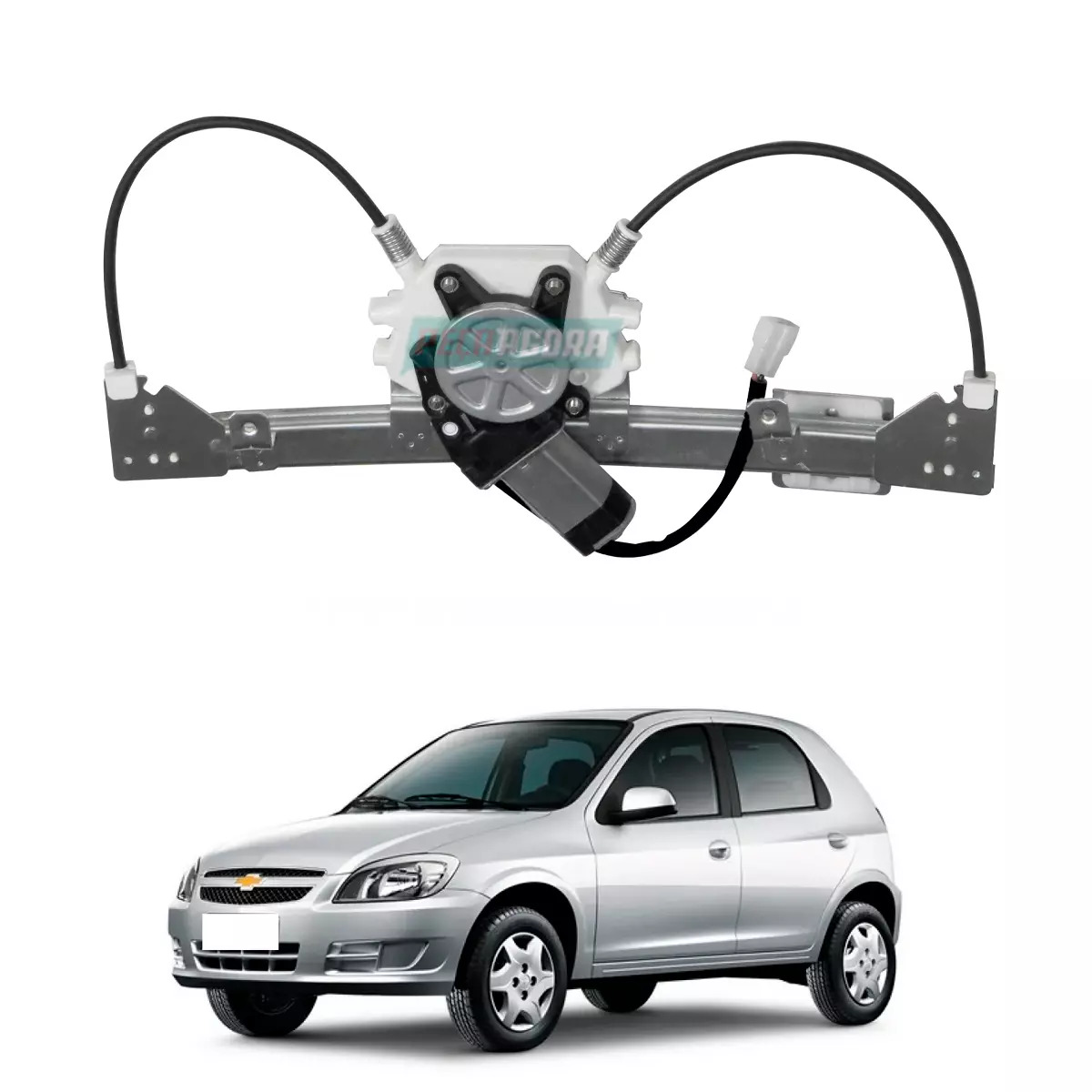 MAQUINA VIDRO ELETRICA ESQ COM MOTOR TRASEIRA CELTA 02 A 16 4 PORTAS  (93363859-