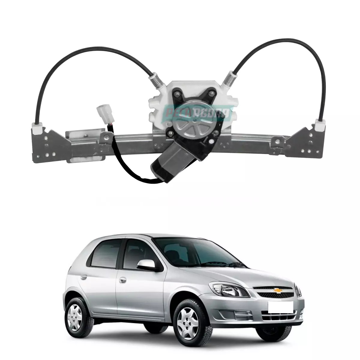 MAQUINA VIDRO ELETRICA DIR COM MOTOR TRASEIRA CELTA 02 A 16 4 PORTAS  (93363860-