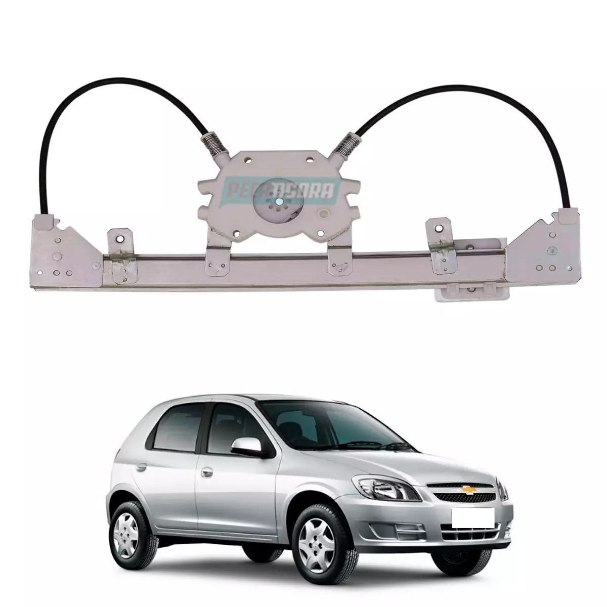 MAQUINA VIDRO ELETRICA TRASEIRA DIR SEM MOTOR CELTA 02 A 16 4 PORTAS (93363860-R