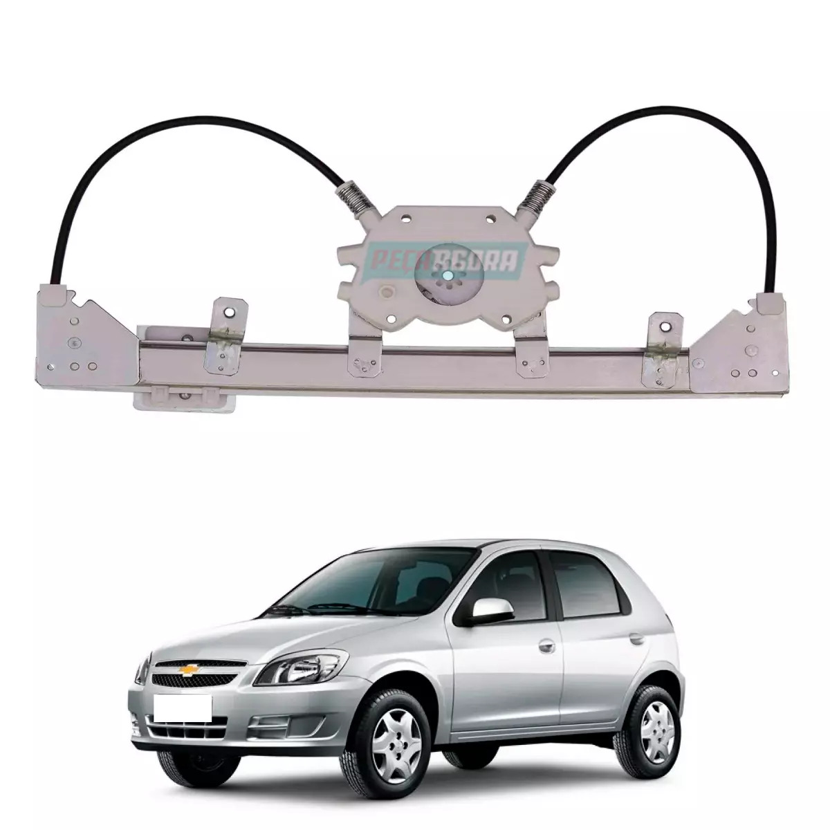 MAQUINA VIDRO ELETRICA TRASEIRA ESQ SEM MOTOR CELTA 02 A 16 4 PORTAS (93363859-R