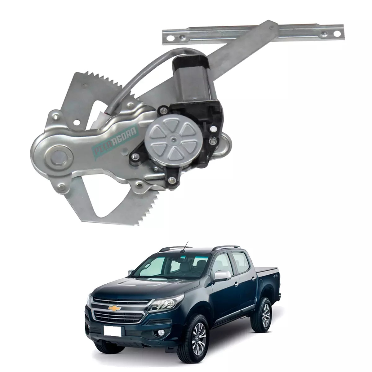 MAQUINA VIDRO ELETRICA TRASEIRA ESQ COM MOTOR S10 2012 EM DIANTE (5483148-R3358E