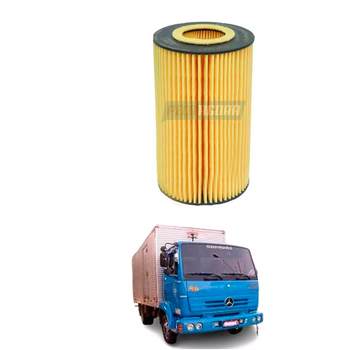 FILTRO OLEO MOTOR MB 712C 912C 914C 915C 1215C 1218L 1218EL 1418L 1418EL 1618M 1