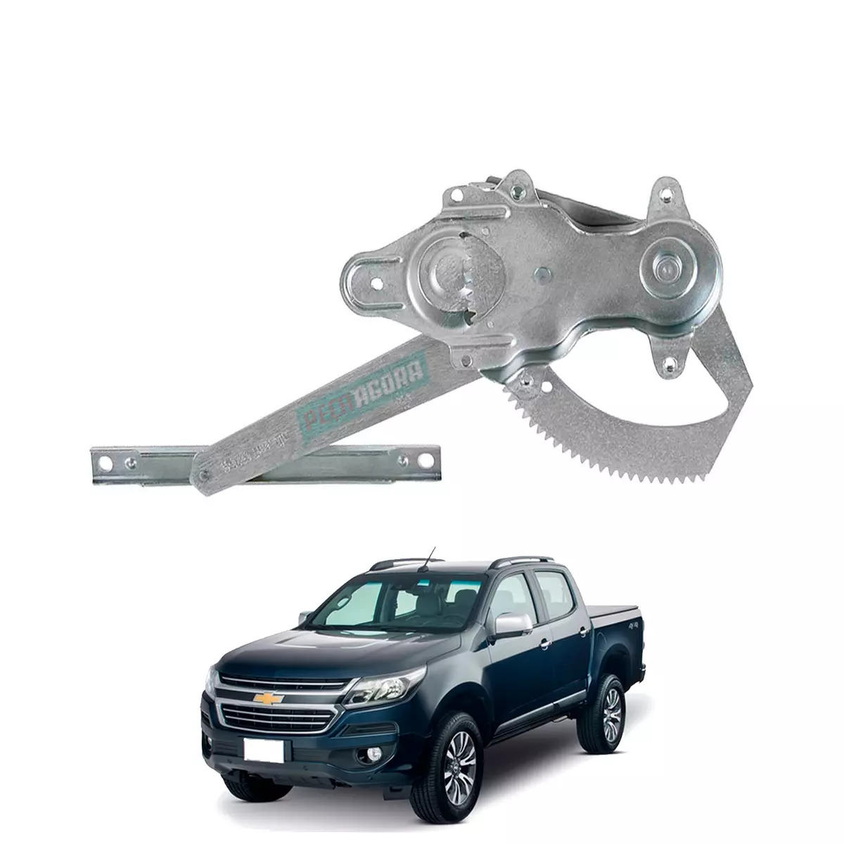 MAQUINA VIDRO ELETRICA  TRASEIRA ESQ SEM MOTOR S10 2012 EM DIANTE (5483148-R3358