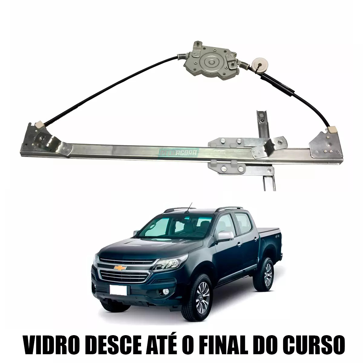 MAQUINA VIDRO ELETRICA TRASEIRA ESQ SEM MOTOR S10 2012 EM DIANTE (5483148-R3363E