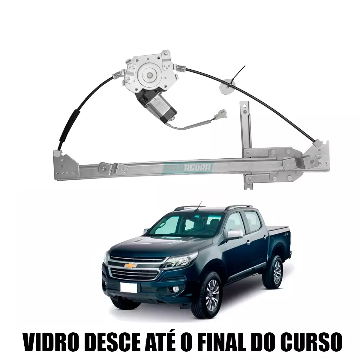 MAQUINA VIDRO ELETRICA TRASEIRA ESQ COM MOTOR S10 2012 EM DIANTE (5483148-R3363E