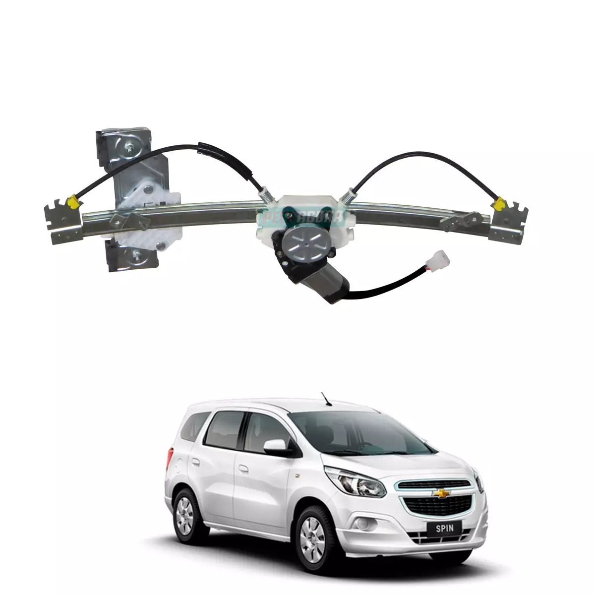 MAQUINA VIDRO ELETRICA DIANTEIRA DIR COM MOTOR SPIN 2012 EM DIANTE (52211166-R33