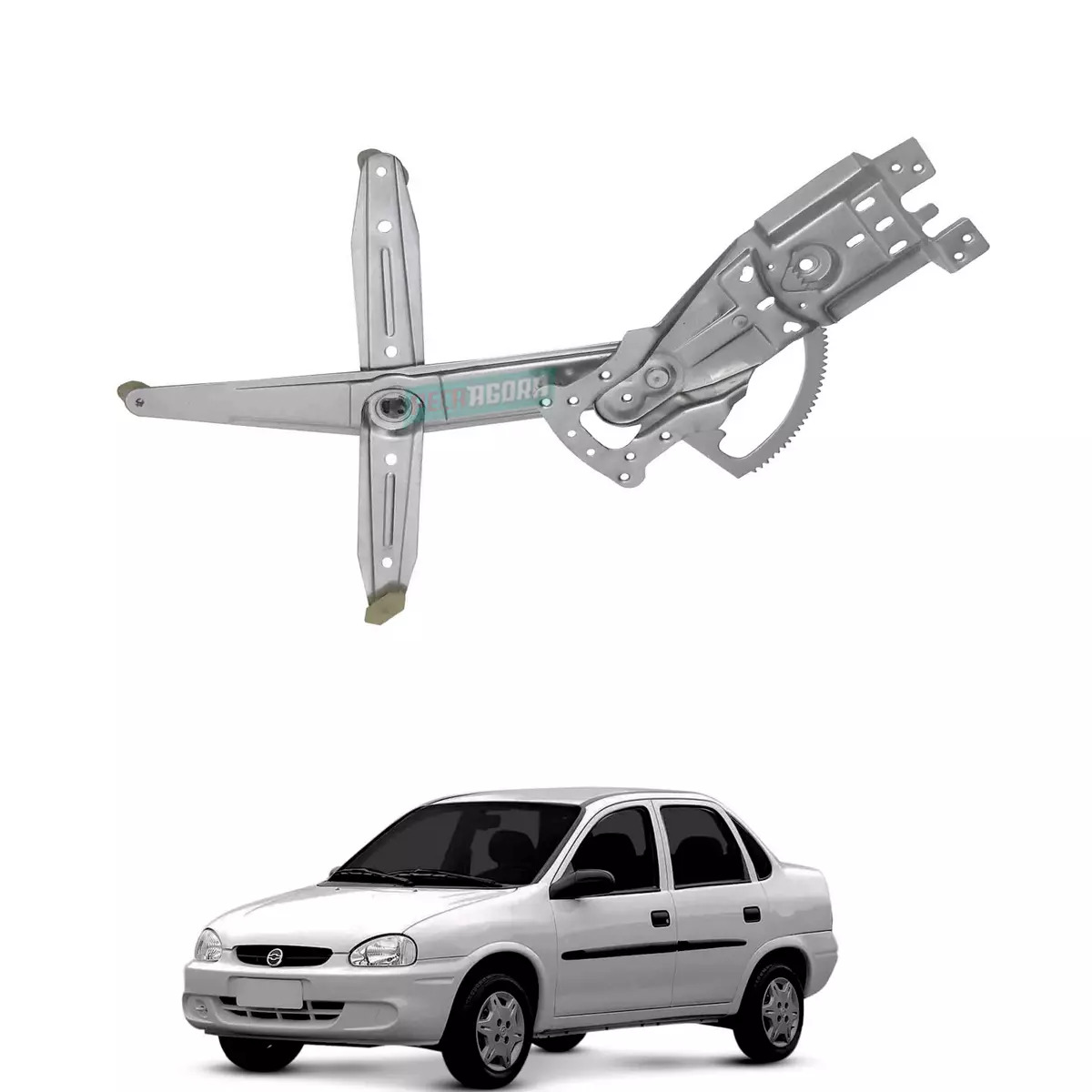 MAQUINA VIDRO ELETRICA DIANTEIRA ESQ SEM MOTOR CORSA 95 A 01 CLASSIC 04 A 16 BOS