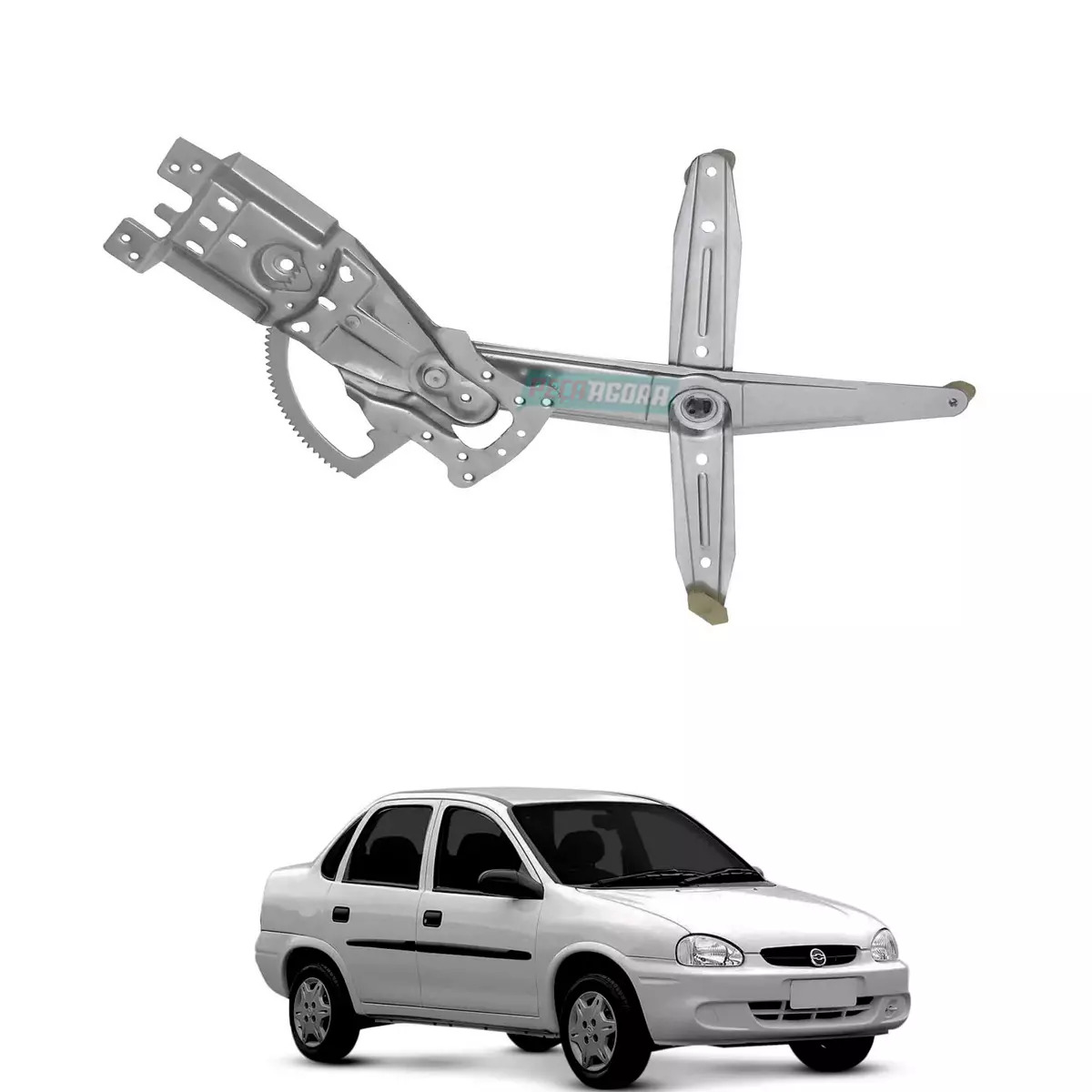 MAQUINA VIDRO ELETRICA DIANTEIRA DIR SEM MOTOR CORSA 95 A 01 CLASSIC 04 A 16 BOS