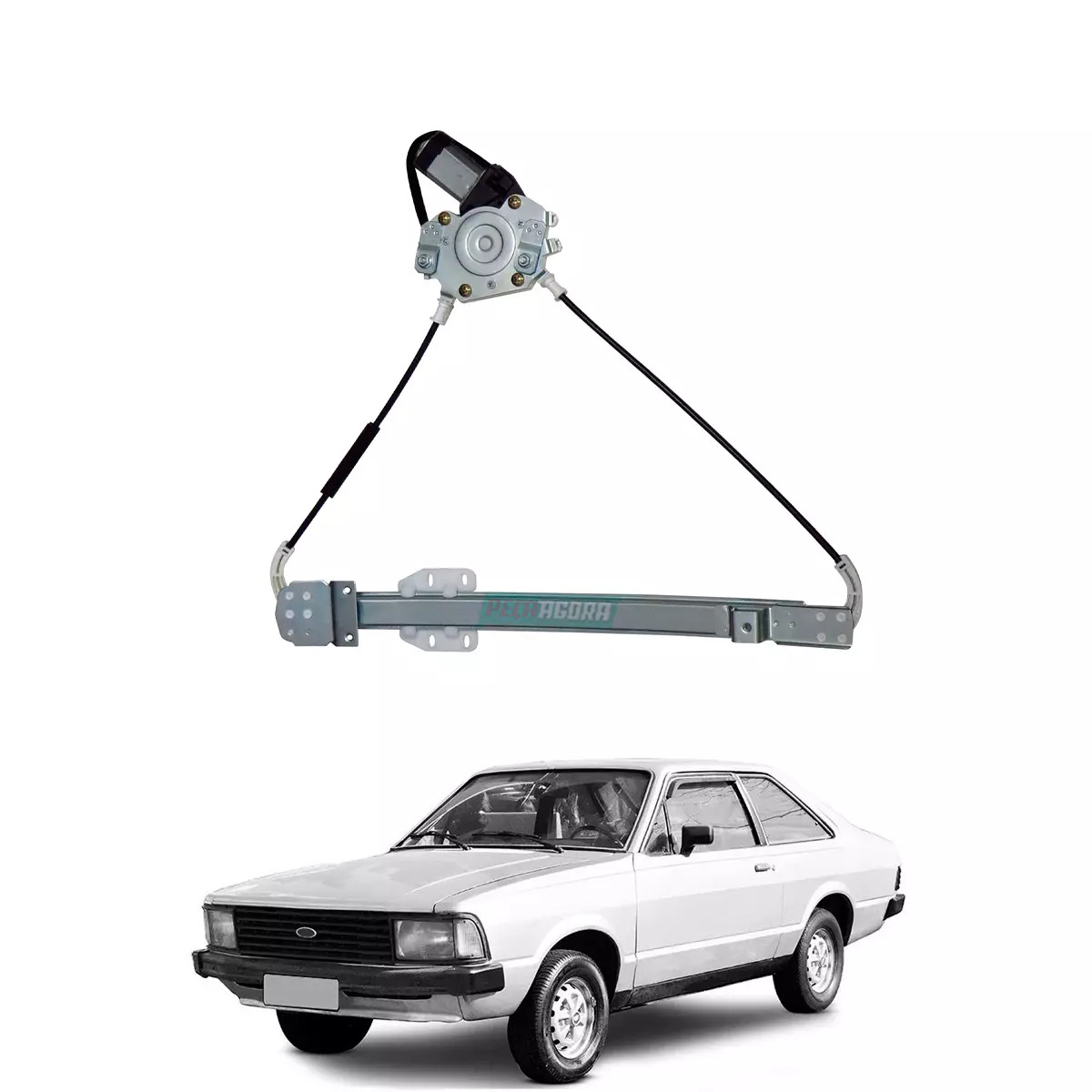 MAQUINA VIDRO ELETRICA ESQ DIANTEIRA COM MOTOR DEL REY 81 A 91 E PAMPA 82 A 97  