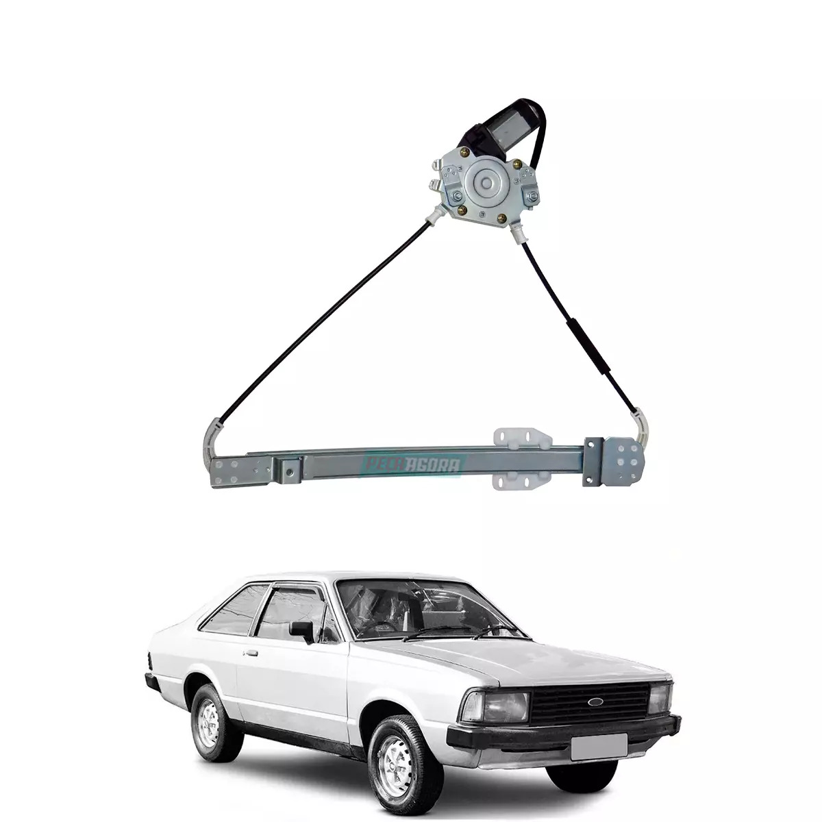 MAQUINA VIDRO ELETRICA DIR DIANTEIRA COM MOTOR DEL REY 81 A 91 E PAMPA 82 A 97  