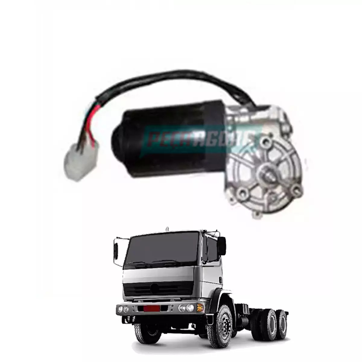 MOTOR LIMPADOR PARABRISA 12V MB 712C 914 915 1618M 2428 L1938 2638 (3848247101)