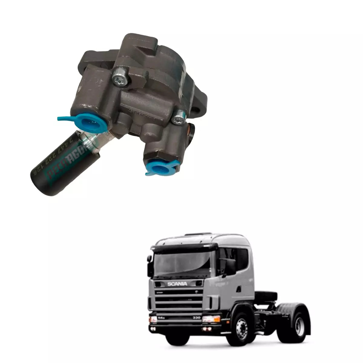 BOMBA ALIMENTADORA COMBUSTIVEL SCANIA 114 124 P G R SERIE 4 SERIE 5 (1397682-153