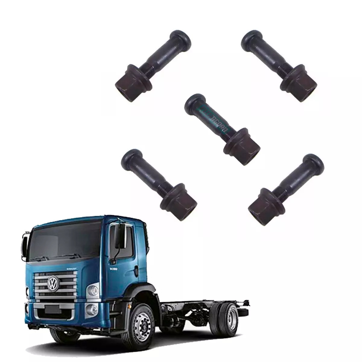 CAIXA 5 PARAFUSO RODA TRASEIRA 22X97 COMPLETO CAMINHAO VW 14 TON ACIMA - 1991...