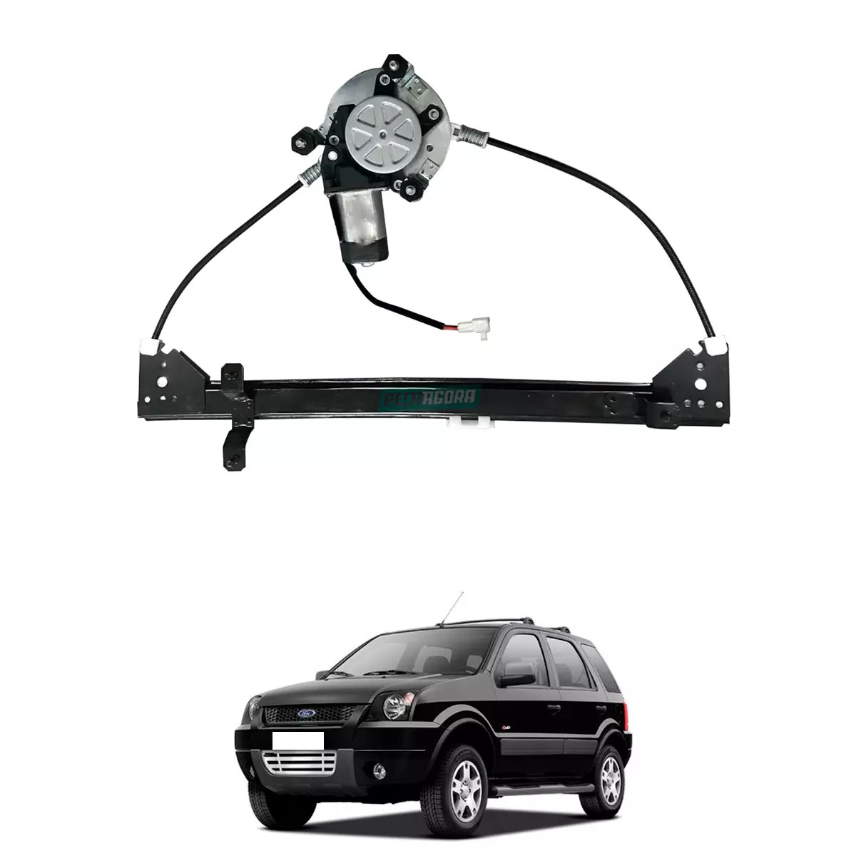 MAQUINA VIDRO ELETRICA TRASEIRA DIR COM MOTOR ECOSPORT 03 A 12 (2N15N27001BD-R52