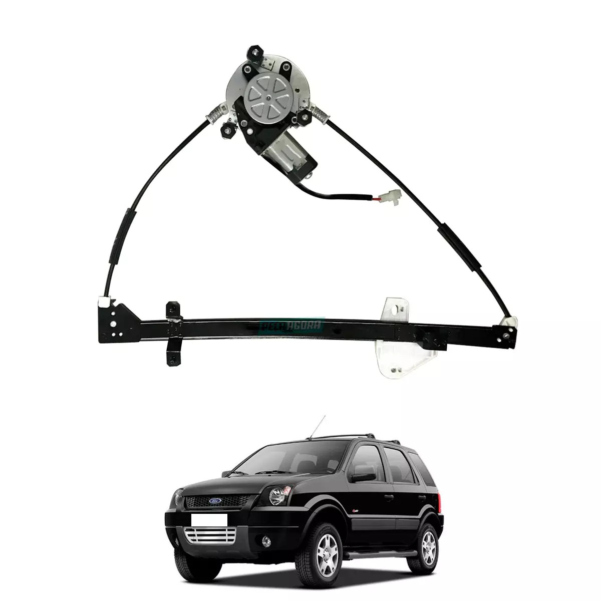 MAQUINA VIDRO ELETRICA ESQ DIANTEIRA COM MOTOR MABUCHI ECOSPORT 03 A 12 - 12V (2