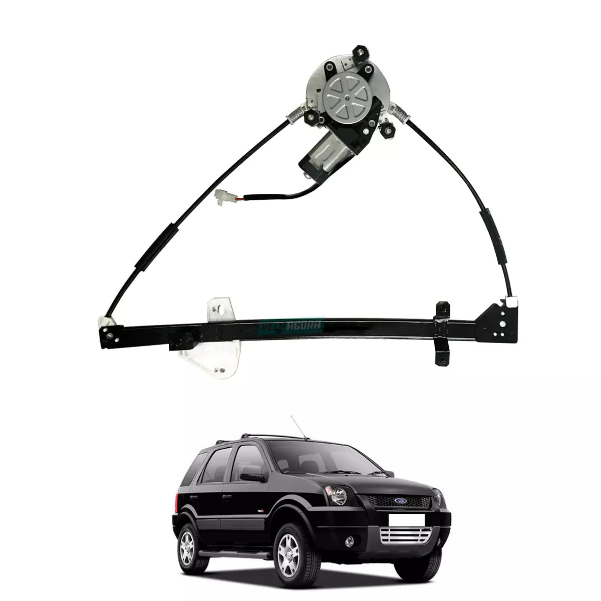 MAQUINA VIDRO ELETRICA DIR DIANTEIRA COM MOTOR MABUCHI ECOSPORT 03 A 12 - 12V (2