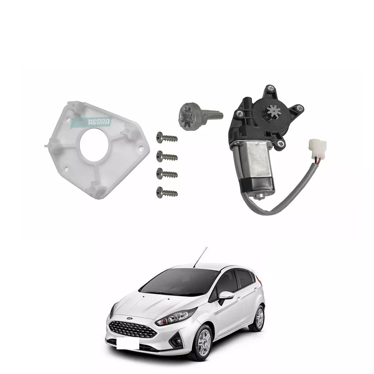 REPARO MAQUINA VIDRO ELETRICA ESQ TRASEIRA COM MOTOR MABUCHI FIESTA 12 A 13 (R52