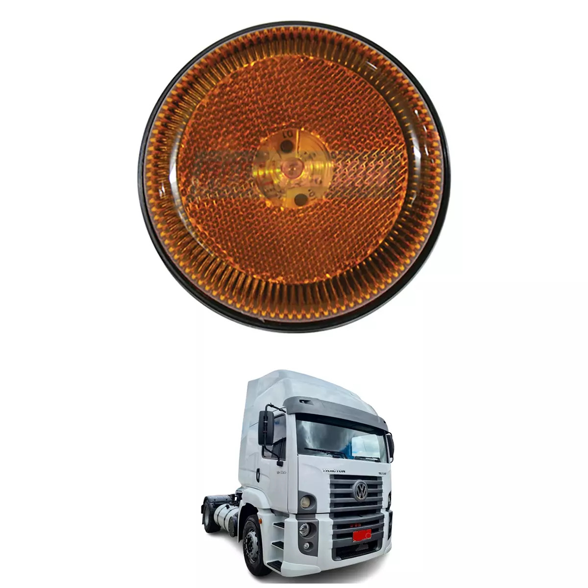 LANTERNA LATERAL COM LED VW CONSTELLATION 19320E / 19370 / 25370E / 25320 (2R294