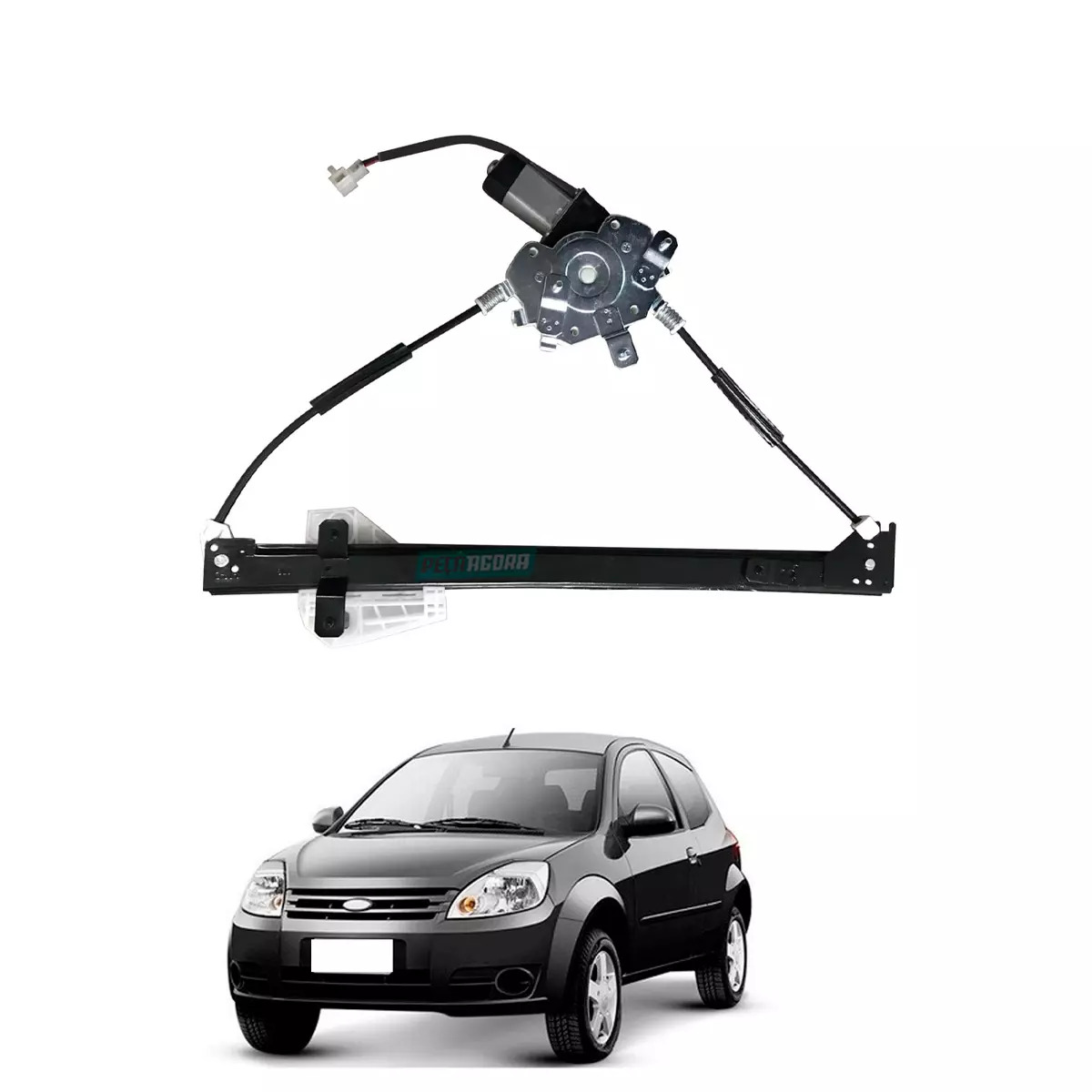 MAQUINA DE VIDRO ELETRICA ESQ COM MOTOR MABUCHI FORD KA 08 A 14 (96KGB23201BE-R5